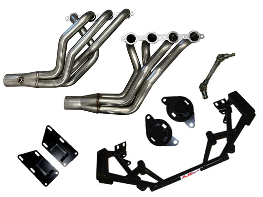 FOX BODY LS SWAP HEADERS & K-MEMBER PACKAGE 1979-93 & 1994-04 (FORD MUSTANG)