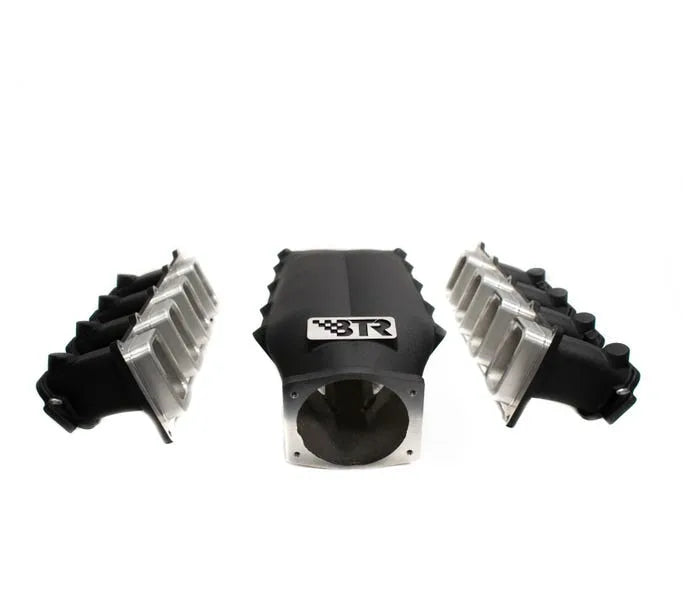 BTR TRINITY INTAKE MANIFOLD - GEN V WITHOUT INJECTOR HOLES - BLACK - CNC RUNNERS - TRA-GENV-BLK-CNC