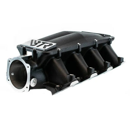 BTR EQUALIZER 1 INTAKE MANIFOLD - CATHEDRAL PORT - BLACK POWDER COAT - IMA-01-BLK