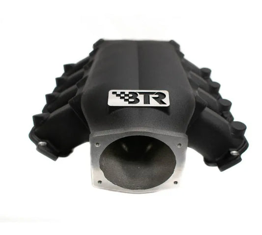 BTR TRINITY INTAKE MANIFOLD - GEN V WITHOUT INJECTOR HOLES - BLACK - CNC RUNNERS - TRA-GENV-BLK-CNC